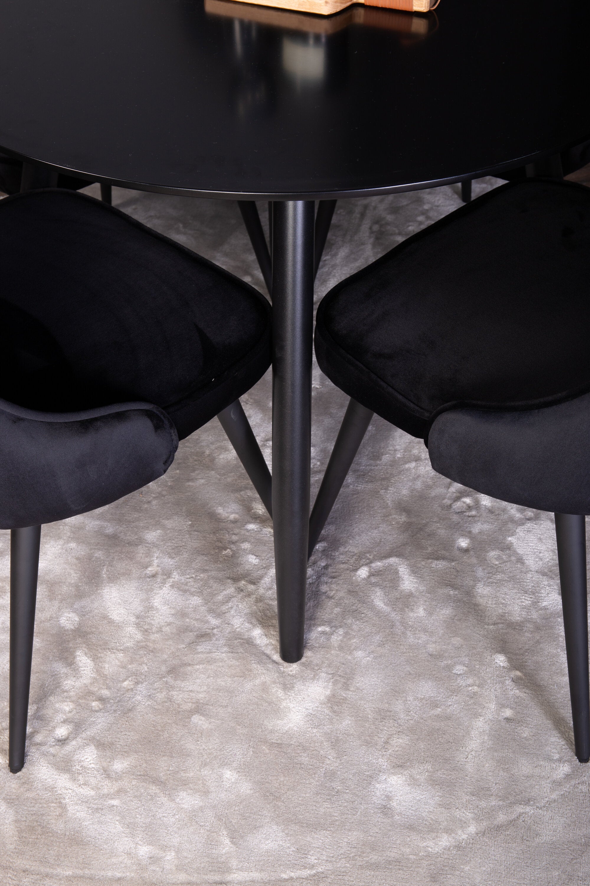 s_gr24142__13 Dining Set Plaza Mit Stühlen Velvet Deluxe Rundes Essgruppen Set