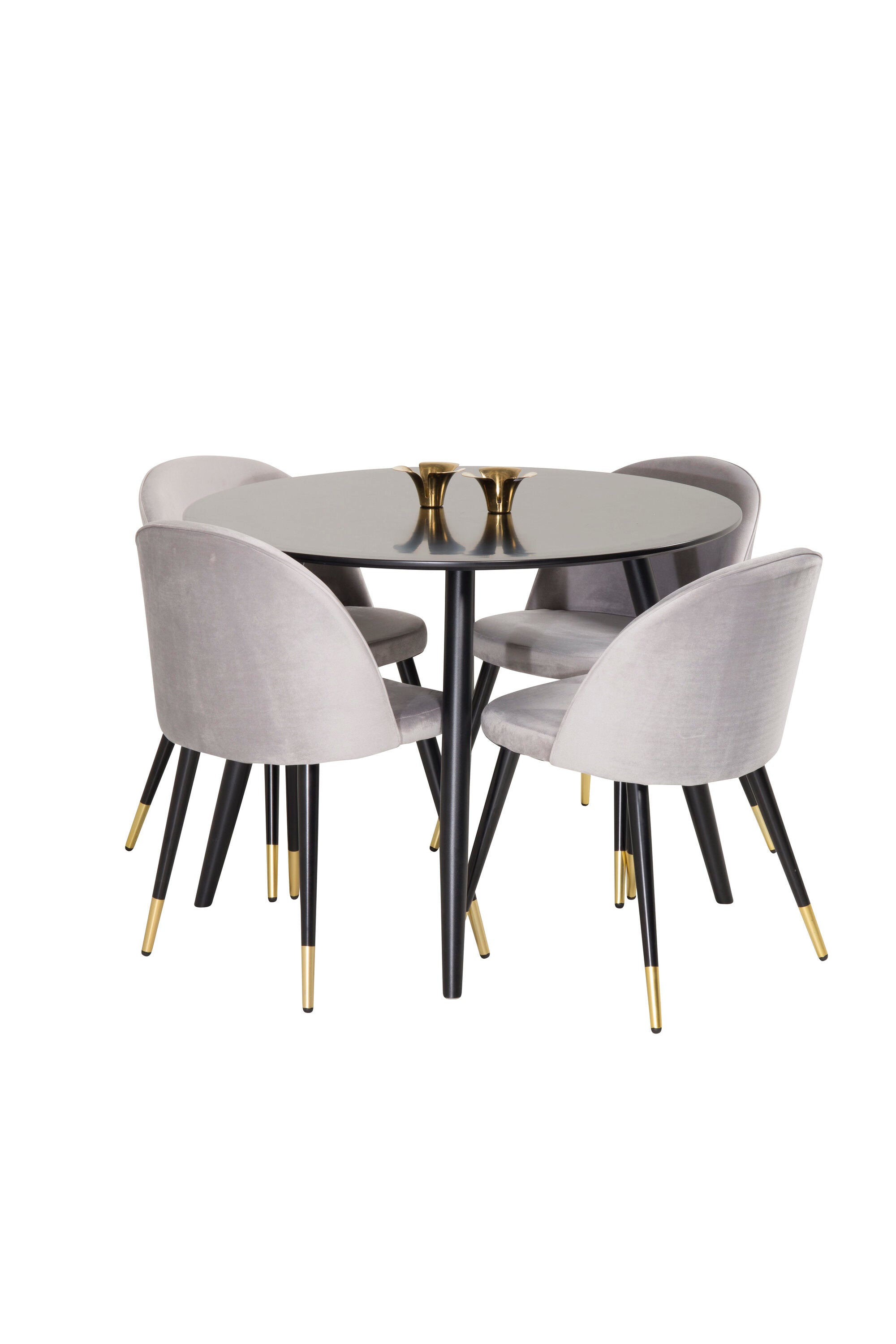 s_gr24150__1 Esszimmer Set Plaza Mit Velvet Stühlen Rundes Essgruppen Set Default Title