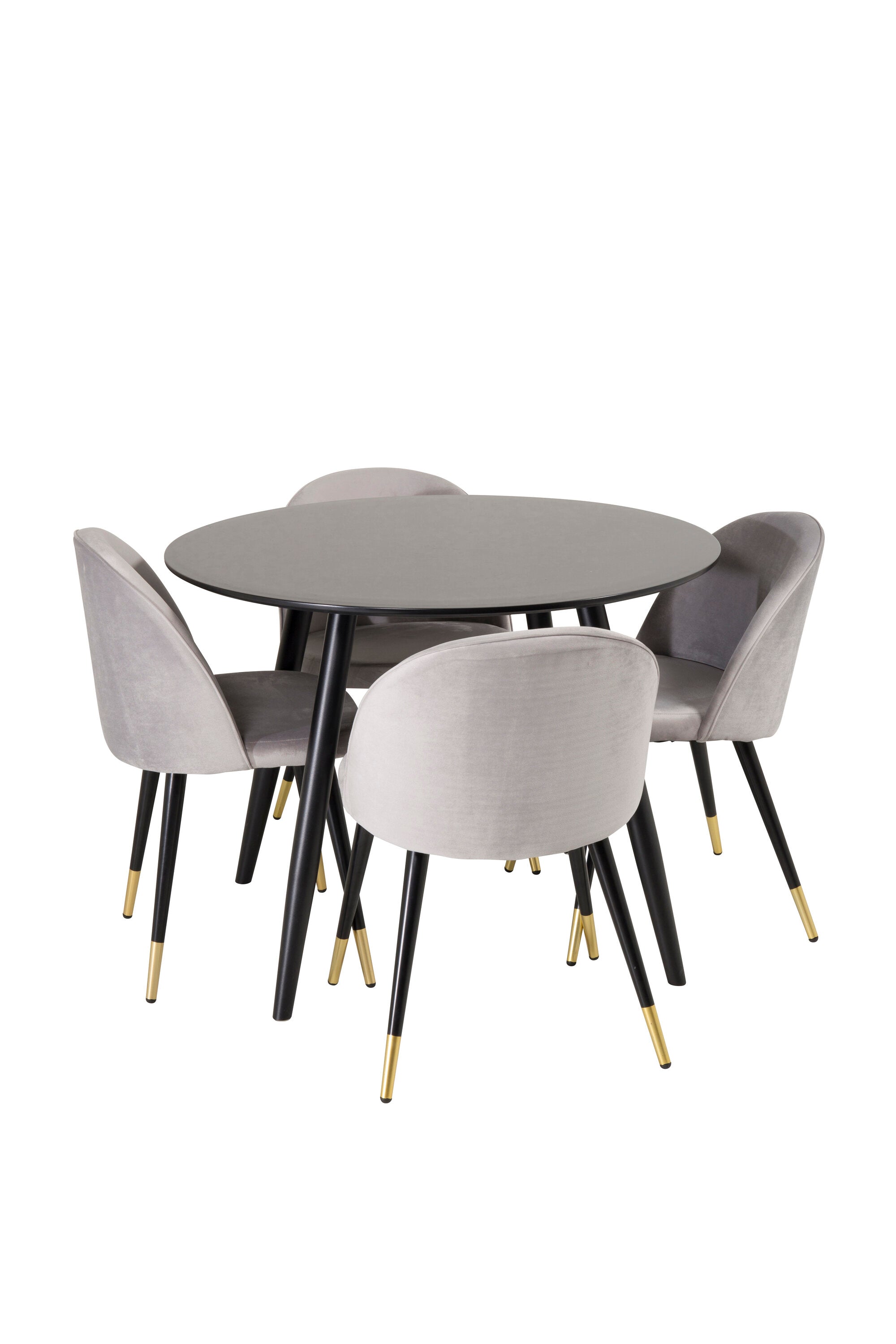 s_gr24150__2 Esszimmer Set Plaza Mit Velvet Stühlen Rundes Essgruppen Set