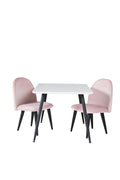 s_gr24156__1 Dining Set Polar Mit Stühlen Velvet Rechteckiges Essgruppen Set Default Title