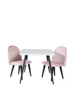 s_gr24156__1 Dining Set Polar Mit Stühlen Velvet Rechteckiges Essgruppen Set Default Title