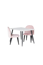 s_gr24156__2 Dining Set Polar Mit Stühlen Velvet Rechteckiges Essgruppen Set