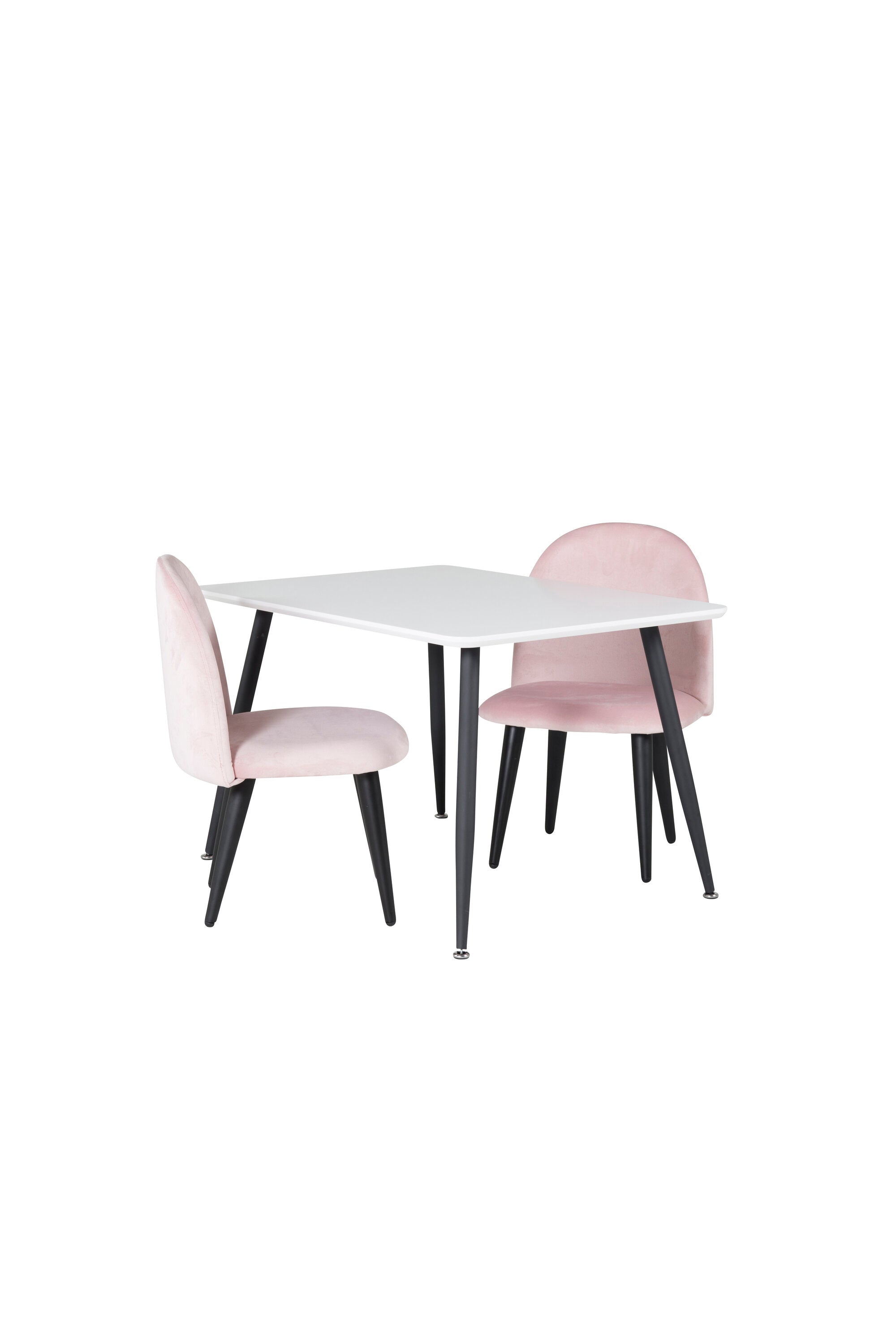 s_gr24156__2 Dining Set Polar Mit Stühlen Velvet Rechteckiges Essgruppen Set