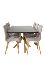 s_gr24253__1copy Dining Set Piazza Mit Stühlen Windu Rechteckiges Essgruppen Set