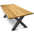 tischplatte_mit_bk_hora_x_11568576-21ca-4770-86c6-1167c5785f63 kalb | Massivholztisch Eiche, 4cm massive Tischplatte, geölt, robust & zeitloses Design für Esszimmer, Büro & Konferenzraum, Esstisch Baumkante Hora X Baumkante